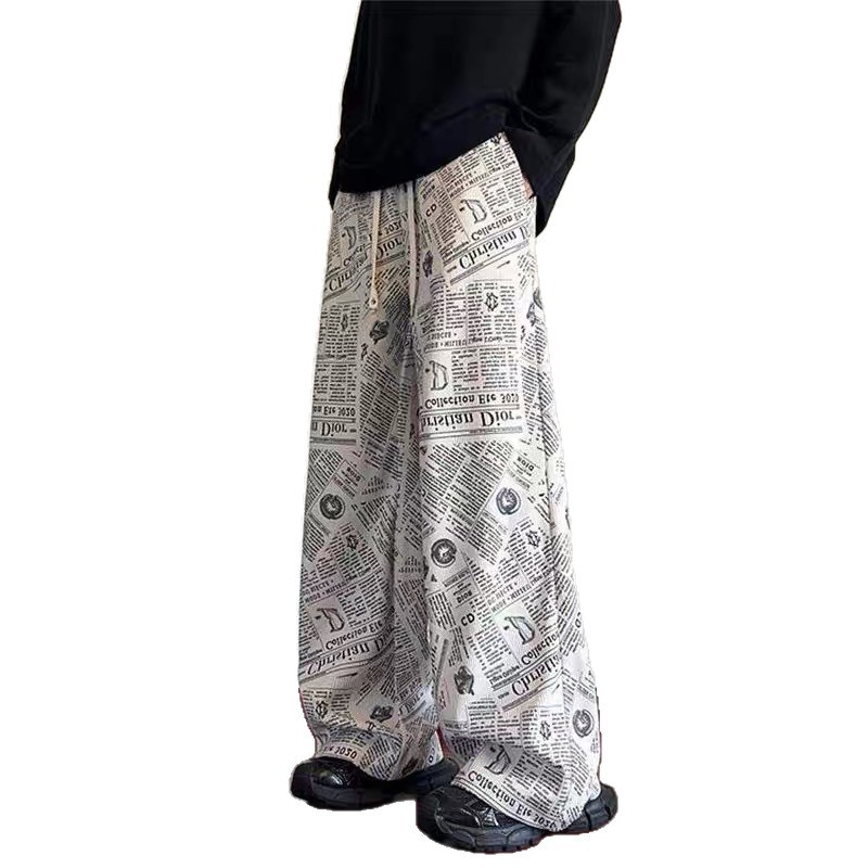 Pantalones casuales de cordillera para hombres otoño 2025 nueva marca de moda pantalones largos relajados rectos pantalones de piernas largas
