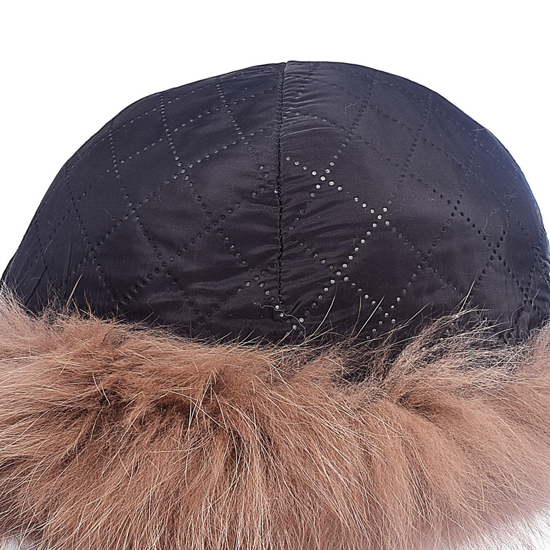 Genuine mink equestrian hat reverses to quilt cap adjustable size Kaycee Brown Mink Equestrian Hat: FurHatWorld main image 4
