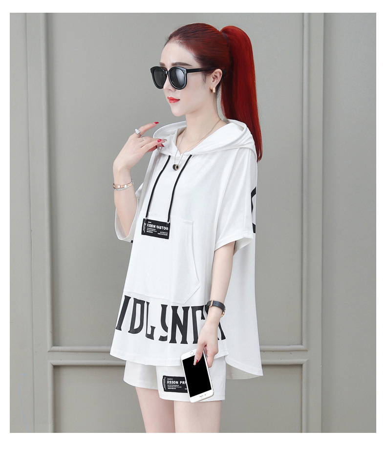 Casual Sportswear For Women, Outfit 2026 New Style, Fashionable And Trendy Summer Two-piece Shorts Set_ecoleips.com