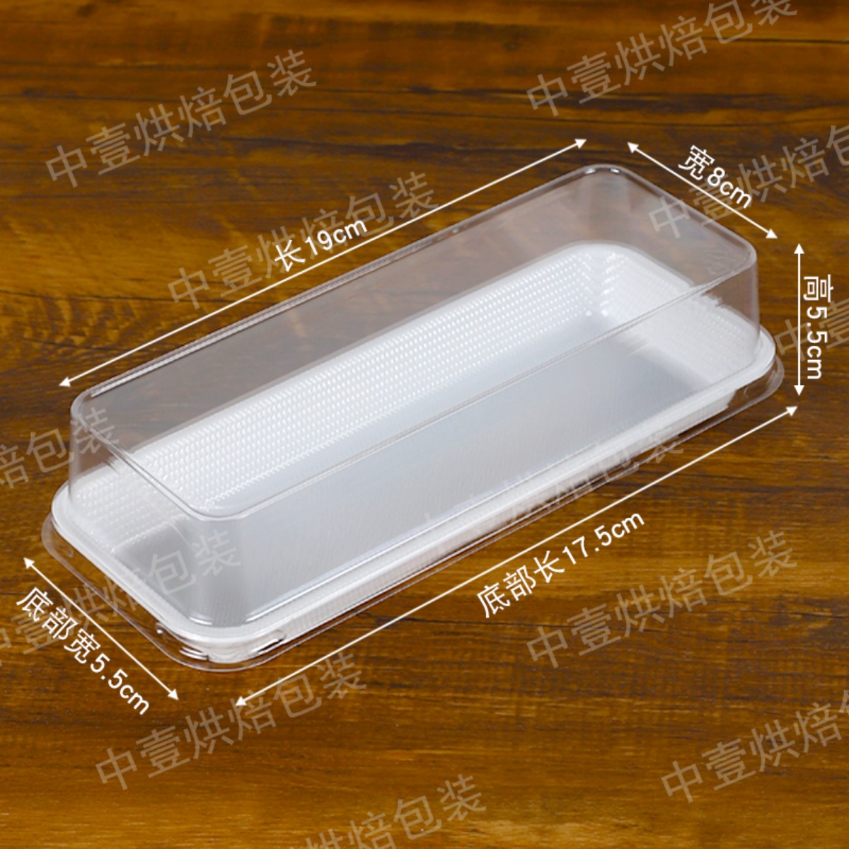 Tarato transparente barro de nieve pastel de caparazón caja de succión de plástico rectangular carne de pino caparazón queso abrazo rollo caja de embalaje de punto oeste