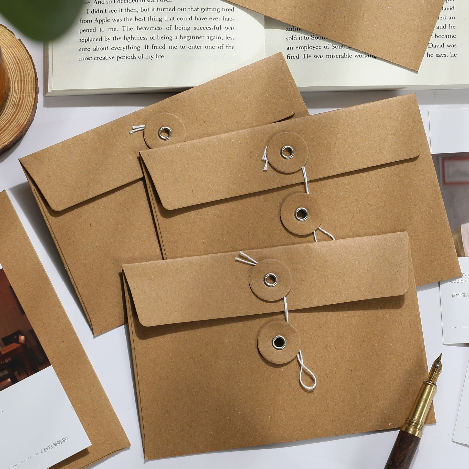 Простая крафт-бумага обмотка конверт журнал Ретро ins утолщенная фактура художественная любовное письмо конверт сумка файл сумка