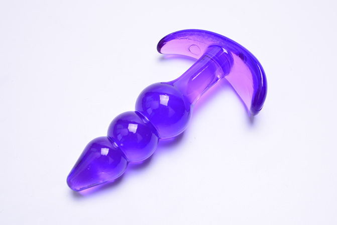 Mini TPE Anal Plug Set with Beaded Design, Pink and Black Options — detail image 19