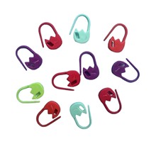 郁金香记号扣编织工具彩色塑料小别扣扣针记号别针防解别扣计数针