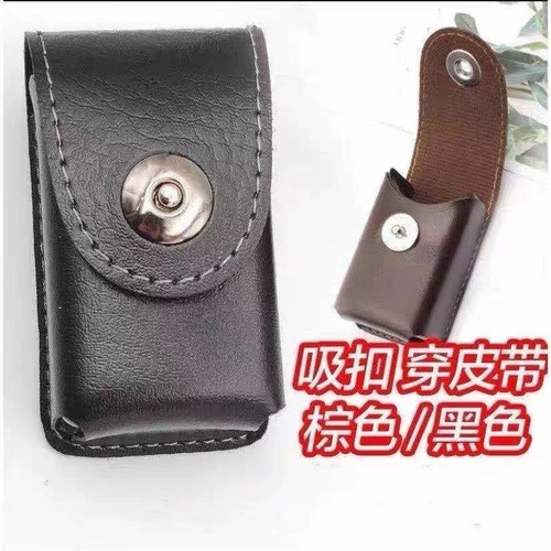High-end  New Classic Portable Magnet Buckle Folding Reading Glasses Case Wearable Belt Elderly Glasses Case