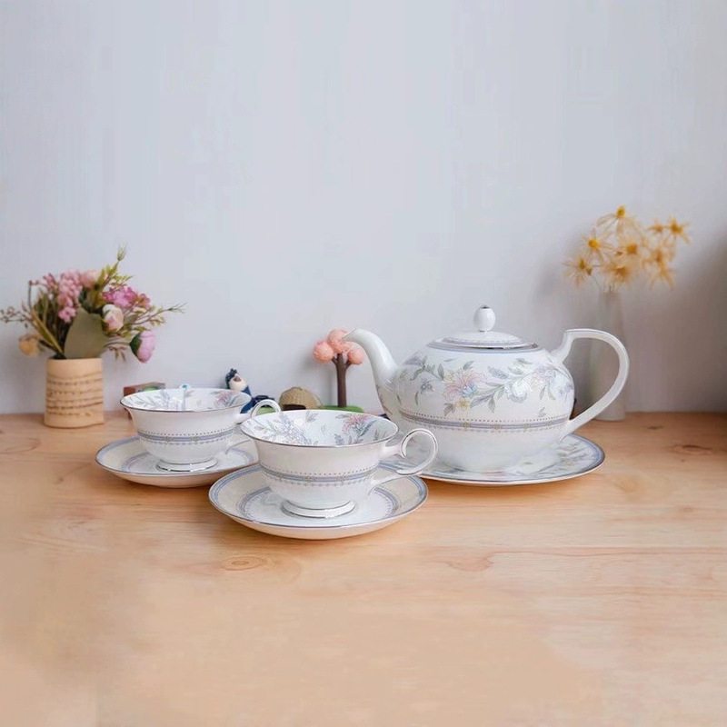 Spot Noritake Secret Garden bone china afternoon tea set pastoral style coffee cup saucer large teapot gift box Spot Noritake Secret Garden bone china afternoon tea set pastoral style coffee cup saucer large teapot gift box