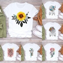 ����ͨ�羳�¿�shirt����Ī��������ӡ��ͼ������Բ��Ī��������