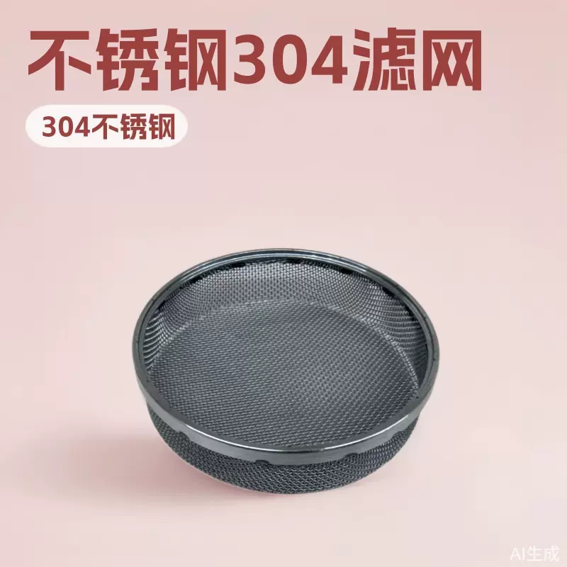 不锈钢304包边滤片金属无缝包边滤网圆形方形筛网编织过滤片定制