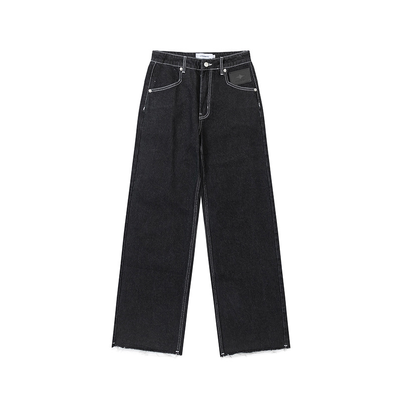 Modern Ian 24 Autumn Men's Wear New Style American Versatile Simple High Quality Bright Thread Jeans_voghion.com