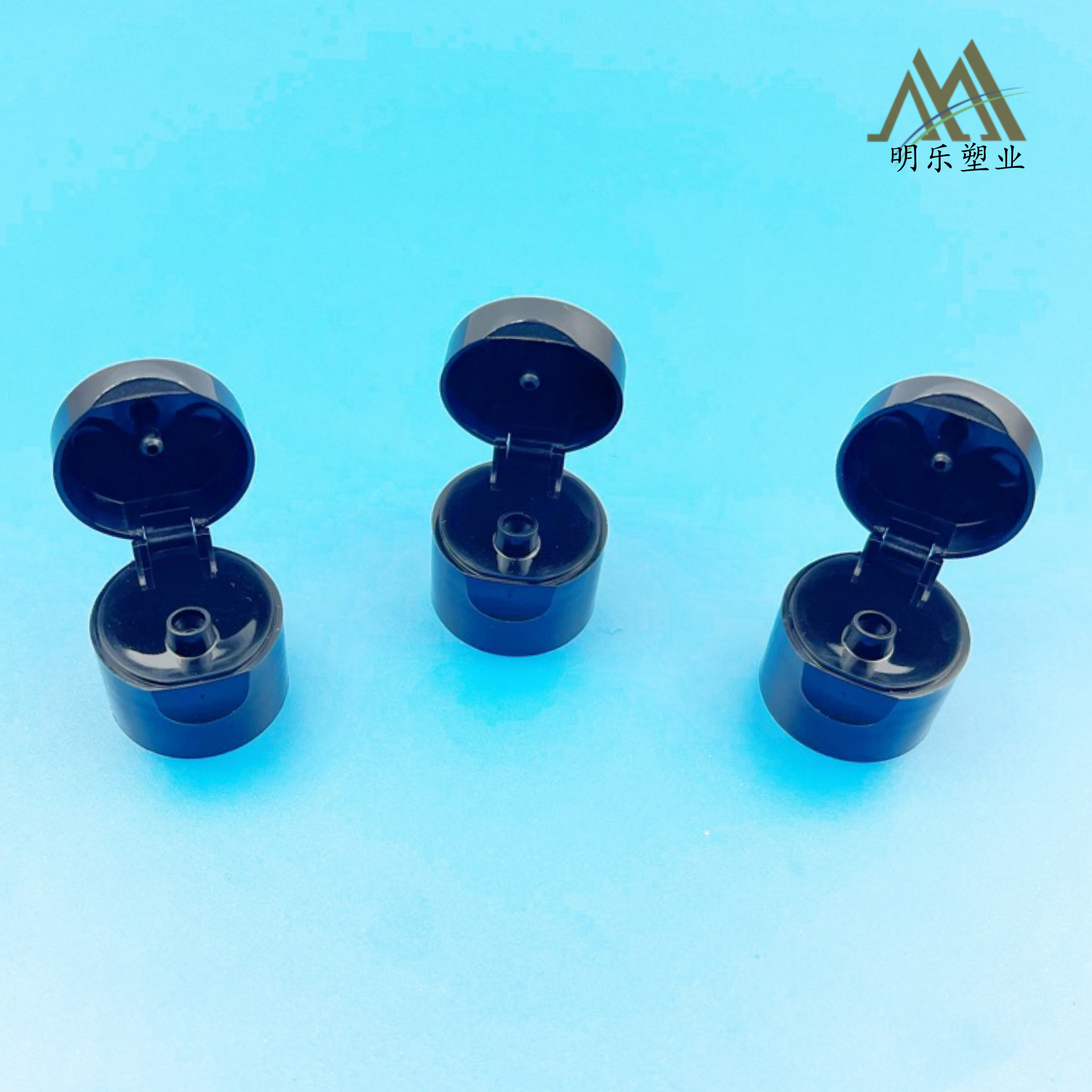 塑料盖24光面一字型断节翻盖黑色PP扳盖密封拧盖量大从优旋盖