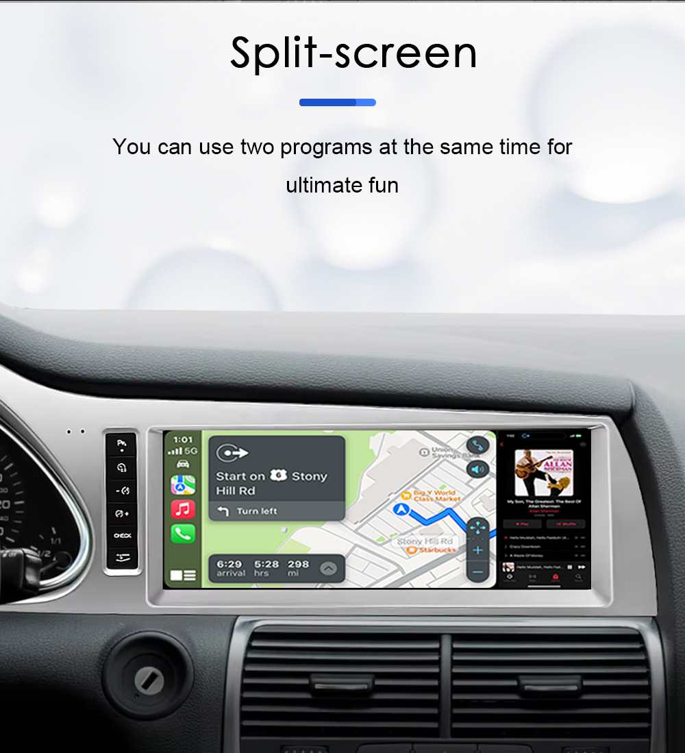 Cross-Border Suitable for Audi Q7 4L 2005-15 Wireless Carplay Large Screen Android Hd Car Navigator