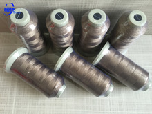 批發防靜電不銹鋼纖維導電綉花線 觸屏防靜電手套指尖鈎織導電線