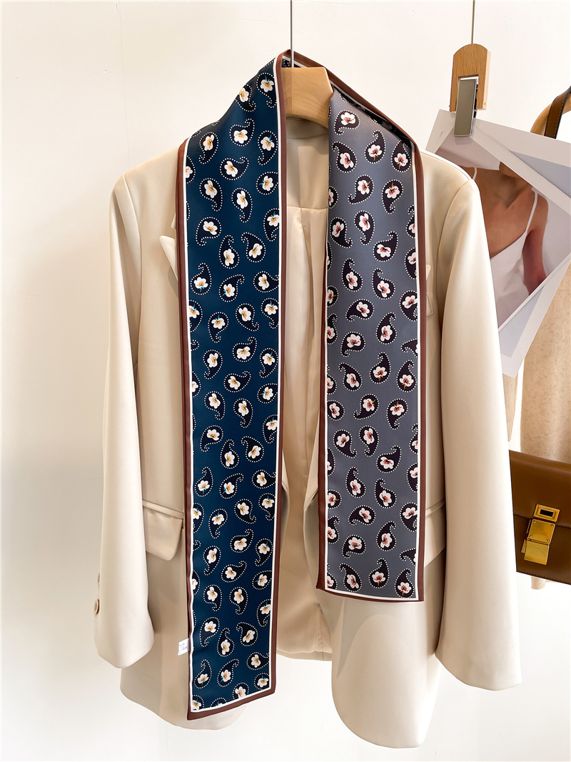 42g Weight Silk Scarf Classification Daily Occasion Satin Material Printing Pattern Summer Season Women's Gender Printing Design Elegant, IG Style Style Women's IG Style Elegant Printing Satin Printing Silk Scarf 9