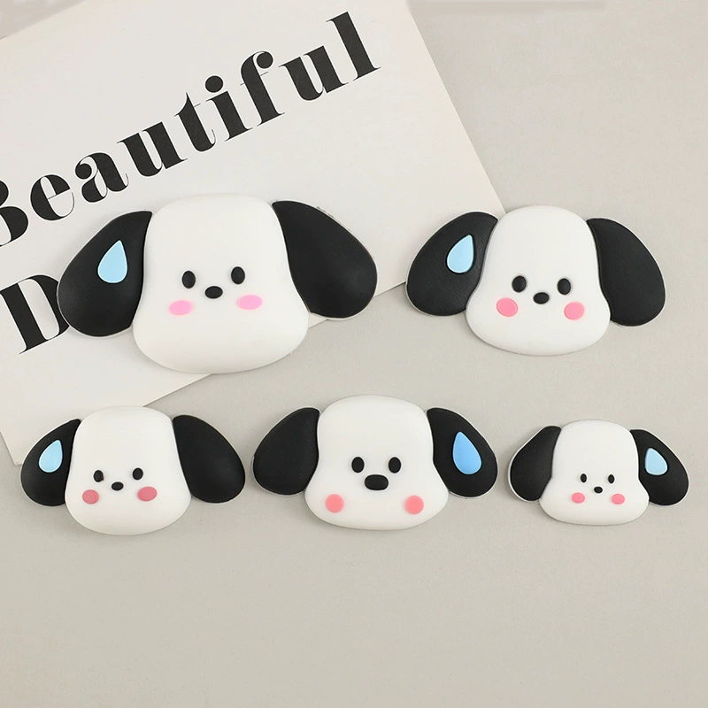 Негабаритные трехмерные першальные тапочки для пота, декоративные аксессуары для чашек для воды, мультяшный патч, чехол для телефона, сделай сам, Мягкая силиконовая резина