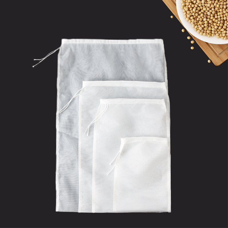Bolsa de filtro de leche de soja doméstica ultrafina pantalla de filtro de separación de residuos cocina multifuncional bolsa de filtro de jugo bolsa de prensado de verduras bolsa de extrusión de agua de relleno de verduras