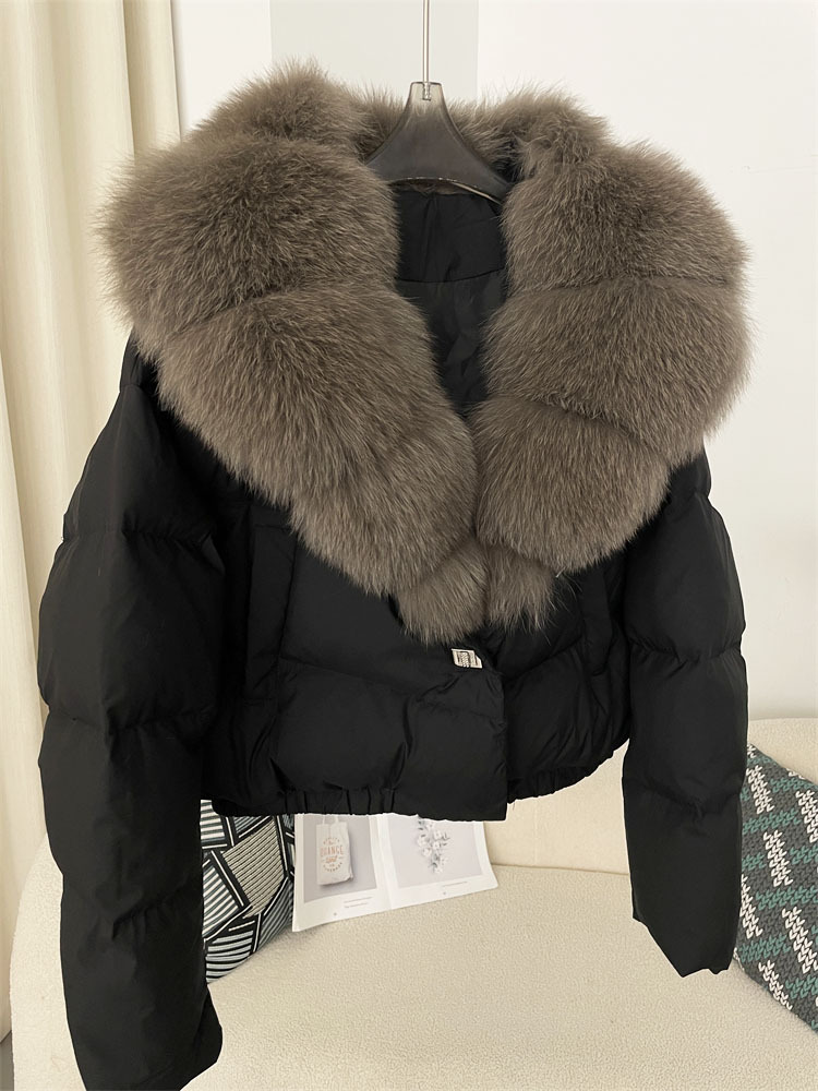 Winter short fashionable big down jacket
