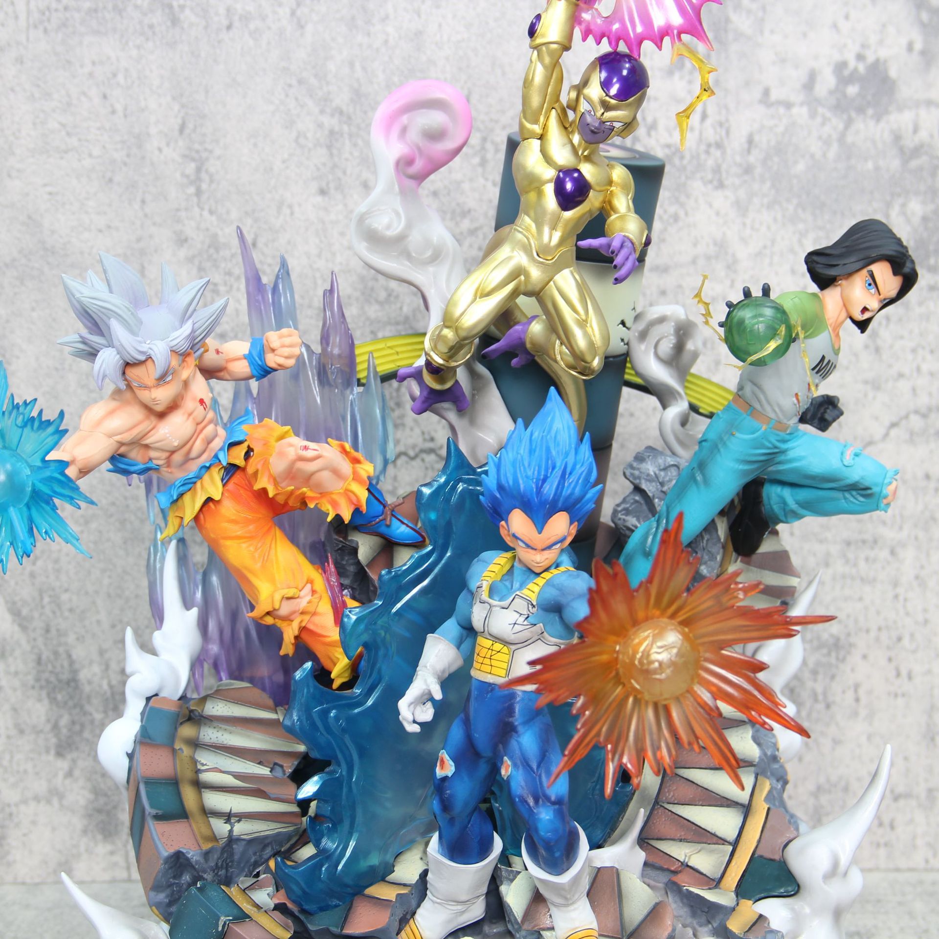 超大号手办七龙珠力量大会孙悟空贝吉塔弗利萨17号模型摆件