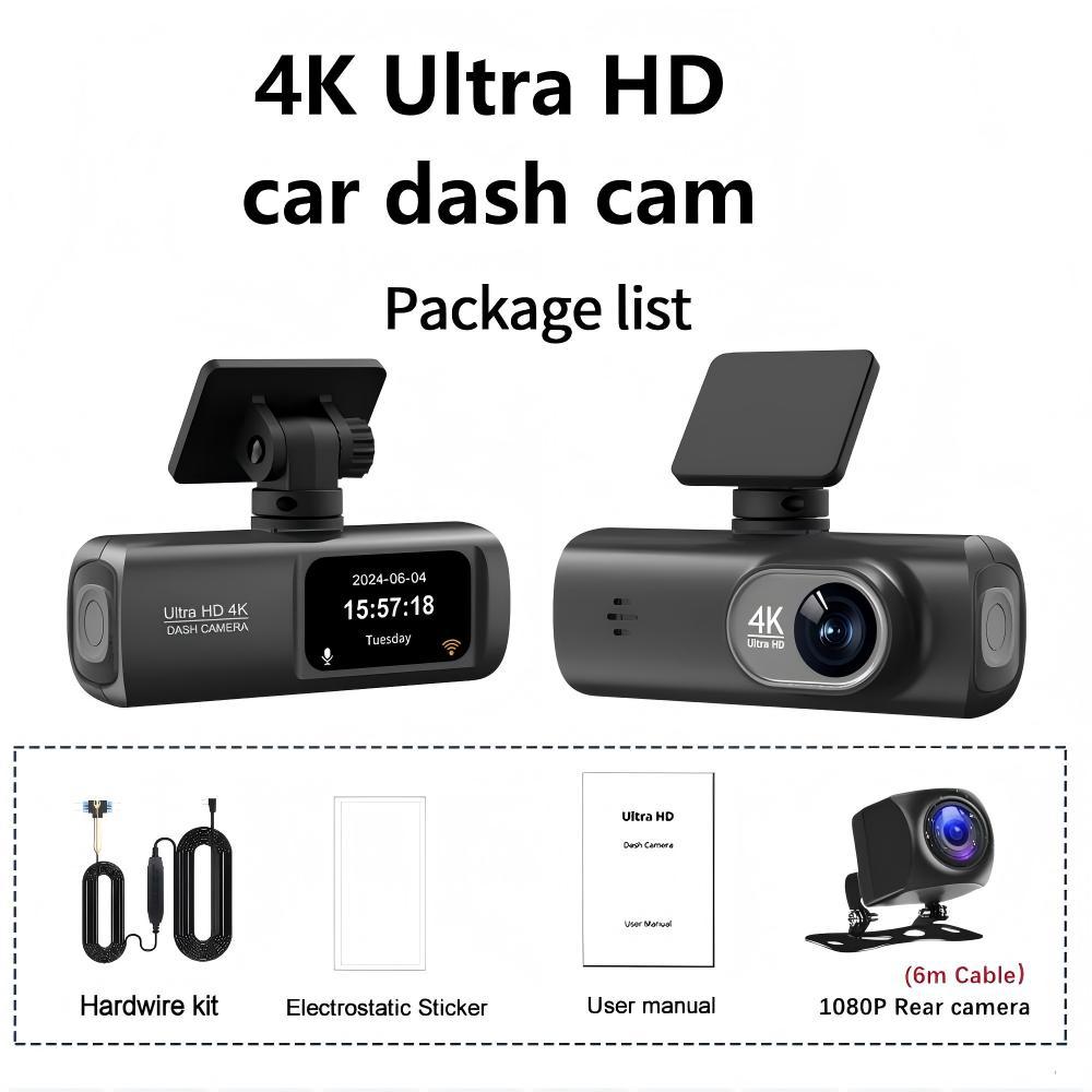 Cross-Border Popular V22 Ultra-High Definition 4K Lipstick Machine Driving Recorder Front and Rear Dual Recording Wifi/Gps Driving Trajectory