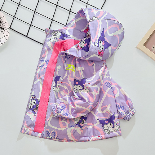 Women's 2024 Spring and Autumn New Warm Fleece Jacket Stylish Children's Windproof Coat Thin Fleece Winter and Autumn One-Piece Fleece Windbreaker