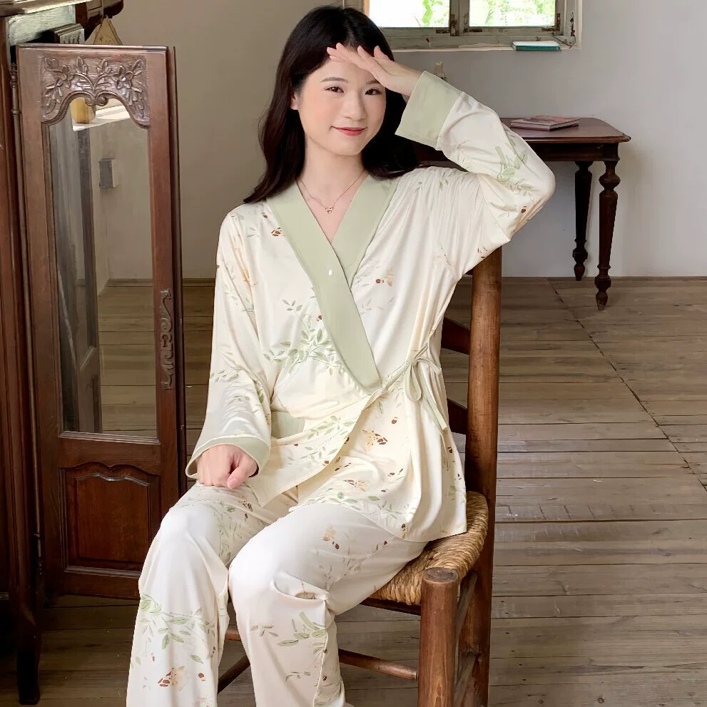 [88153] Модал Одежда для родов пижама и одежда для беременных летом и осенью