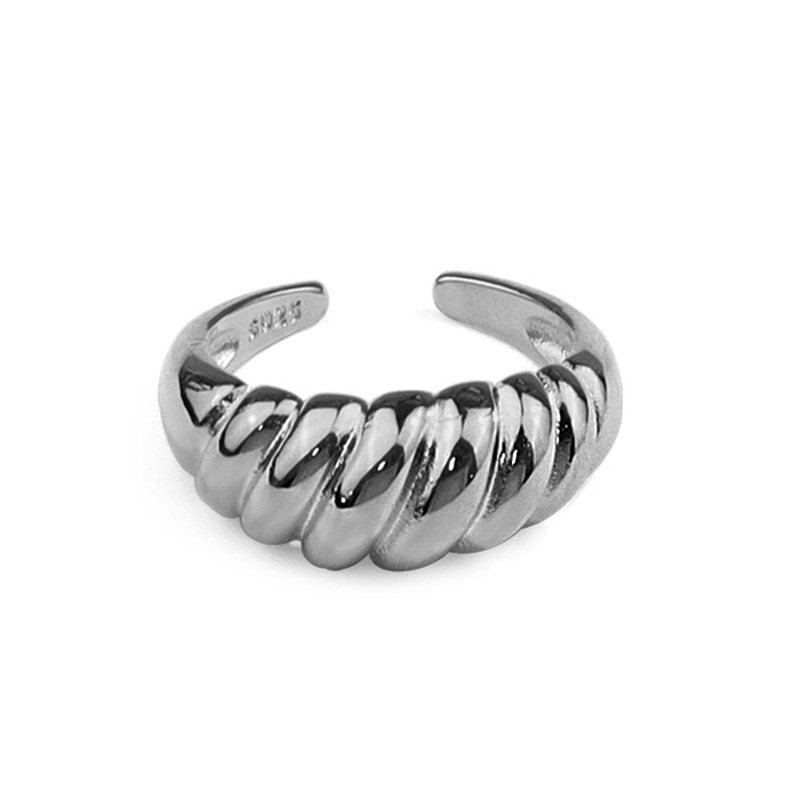 New Twill Ring Design Croissant Fashion Wild Open Ring display picture 2