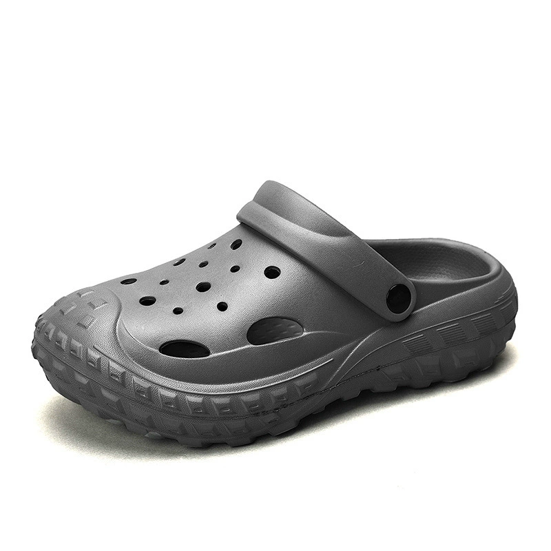 Слоистые Crocs обувь для пар, мужские садовые обувь высокая подошва для одежды на лето, противоизносостойкие пляжные сандалии и тапочки