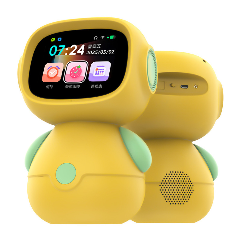 3.5inch 大画面 AI インテリジェントロボットタッチスクリーン子供啓発パズル学習早期教育目覚まし時計音声対話|undefined