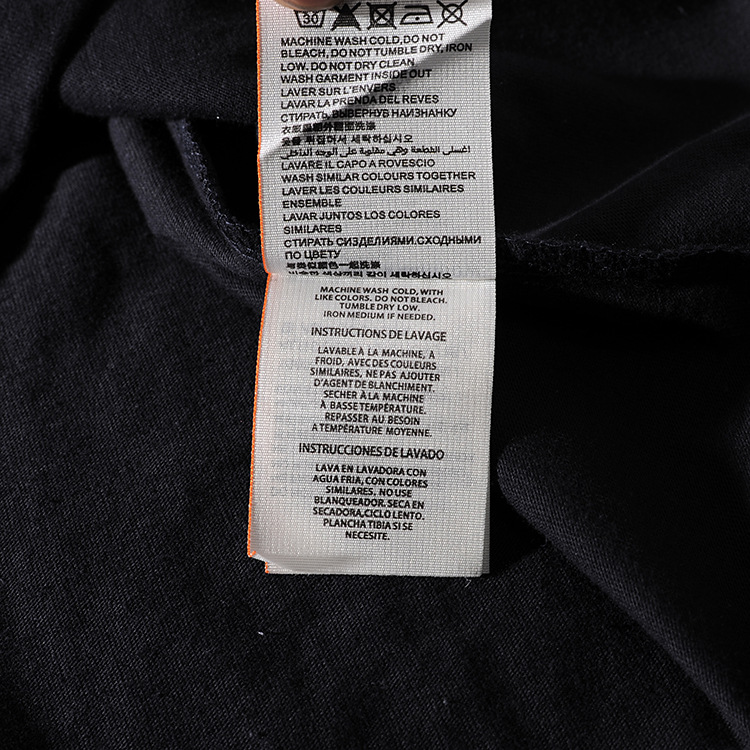 Air-rainbow American minimalist embroidered letter men's round-necked short-sleeved T-shirt youth half-sleeve AR808 42