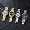 Fashionable mechanical steel belt, waterproof watch, calendar, quartz watches, Birthday gift