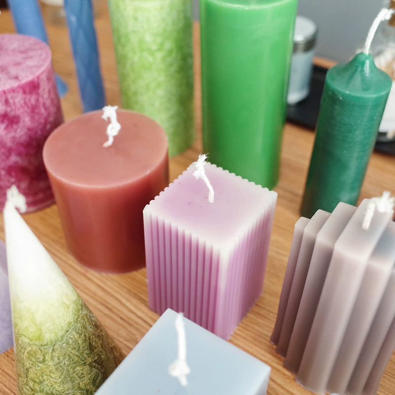 Candle, square mold wax agate, acrylic aromatherapy handmade, DIY