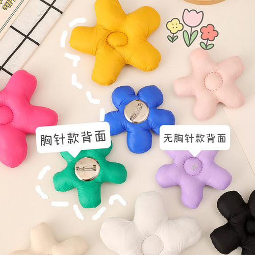 diy shoe buckle shoe decoration accessories fabric five-pointed star brooch ins style cute little flower hole shoe shoe buckle