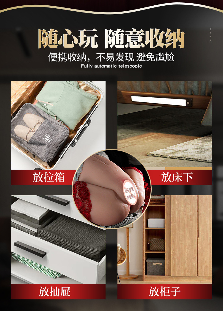 Jiuai Airplane Cup Half-Body Solid Masturbator with Big Butt and Vagina Mold in TPE — detail image 20