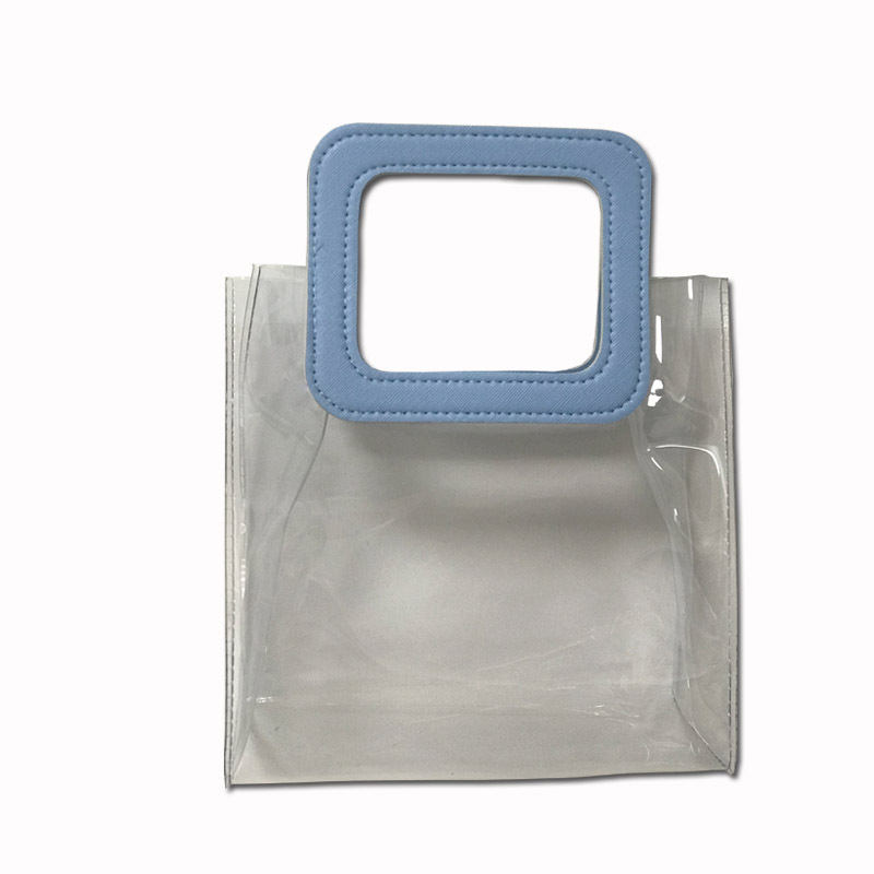 育丰供应丝印透明手提袋 PVC袋子 耐寒耐高温彩色手提pvc袋塑料袋