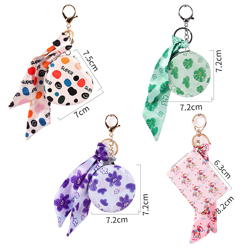 Spot cinta colgante espejo espejo plegable de doble cara portátil lindo espejo pequeño maquillaje de dormitorio de estudiantes espejo redondo pequeño