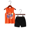 Summer cool cartoon T-shirt for leisure, shorts, set suitable for men and women, children's clothing