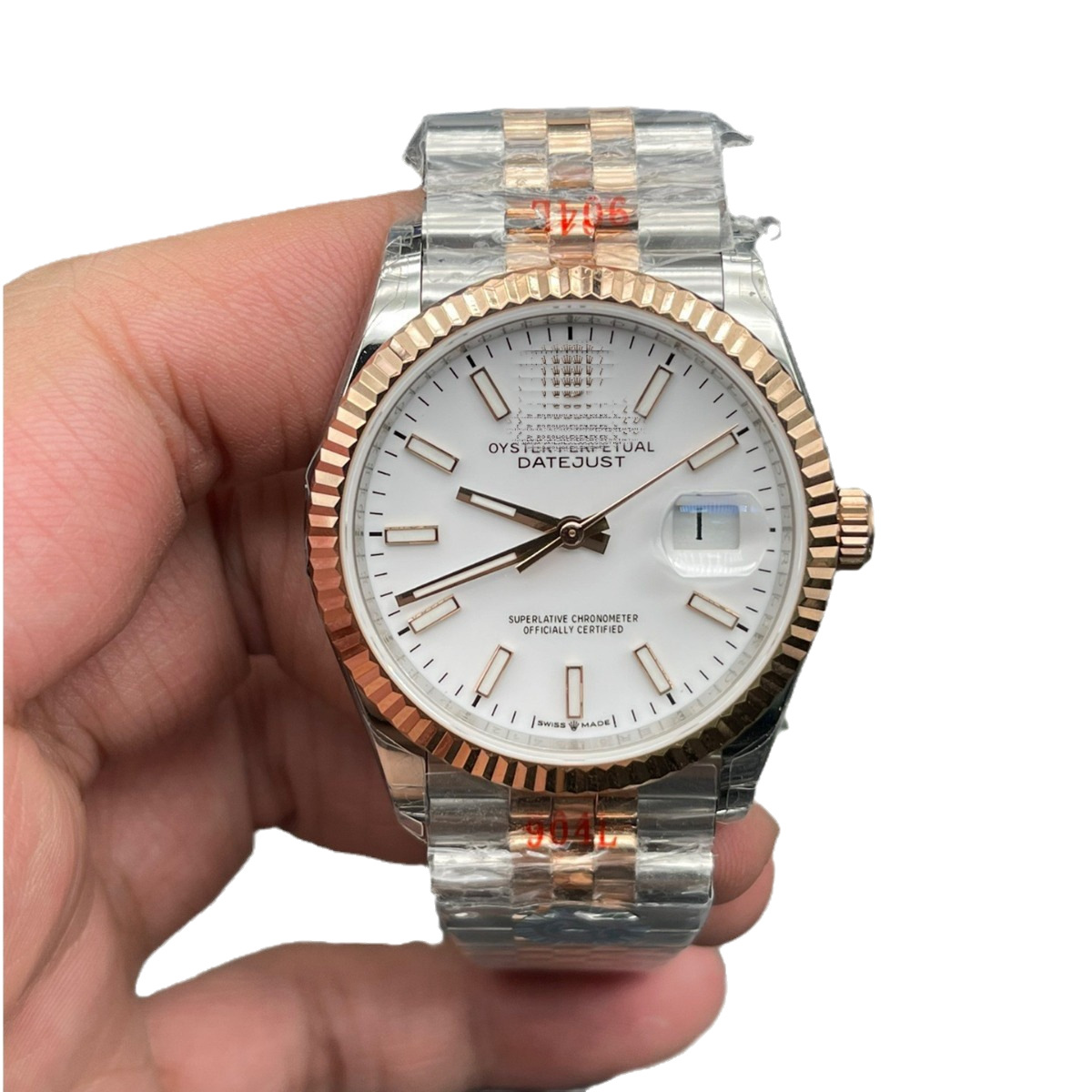 Transfronterizo C Factory Mint Green Log 41m Disco gris 2836/3235 Movimiento Cinco baht Reloj mecánico para hombres de negocios