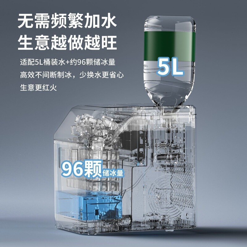 Ripu Smart Home Small Ice Maker for Office and Dormitory, Mini Fully Automatic Low-Power Fast Ice Maker Ripu Smart Home Small Ice Maker for Office and Dormitory, Mini Fully Automatic Low-Power Fast Ice Maker