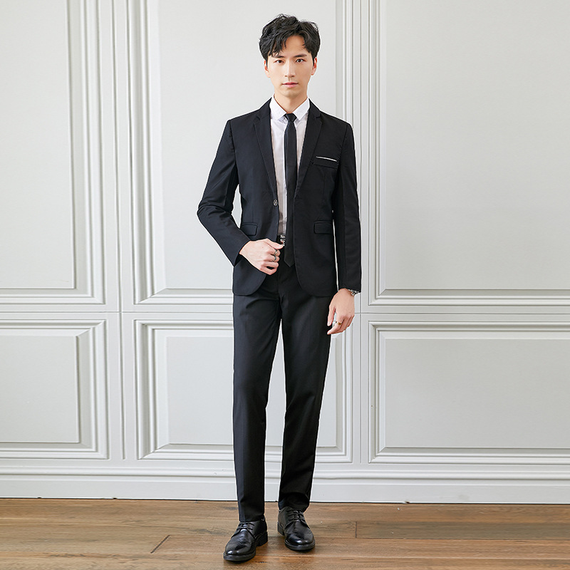 Traje de hombre de primavera y otoño para hombre traje coreano slim fit traje profesional para hombre vestido de novia mejor ropa para hombre