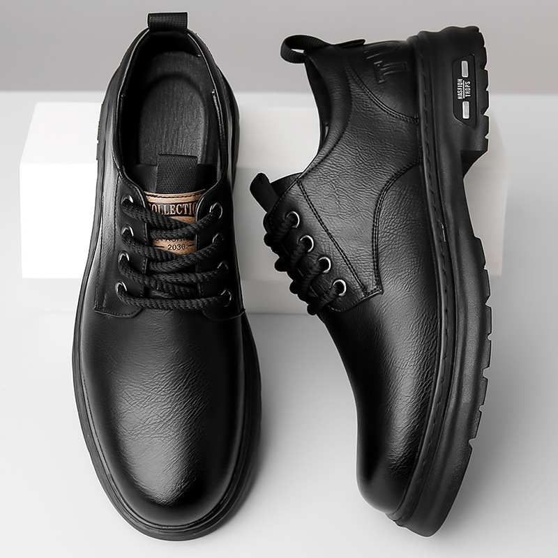 2026 primavera y otoño nuevos zapatos casuales hechos a mano para hombres herramientas retrógradas zapatos de cuero de cordón resistentes al desgaste para hombres image 5
