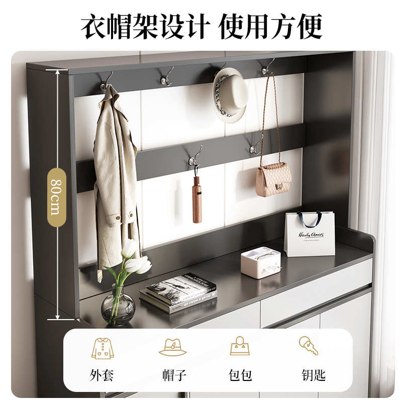 輕奢鞋櫃一體櫃家用入戶大容量玄關鞋櫃簡約小戶型室外樓道鞋架子