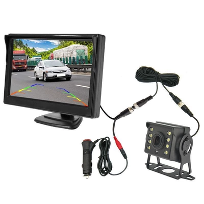 Reversing Priority Av Socket, Car display - 5inch-hd-screen-24v8-light-minibus-15m-airline-lines