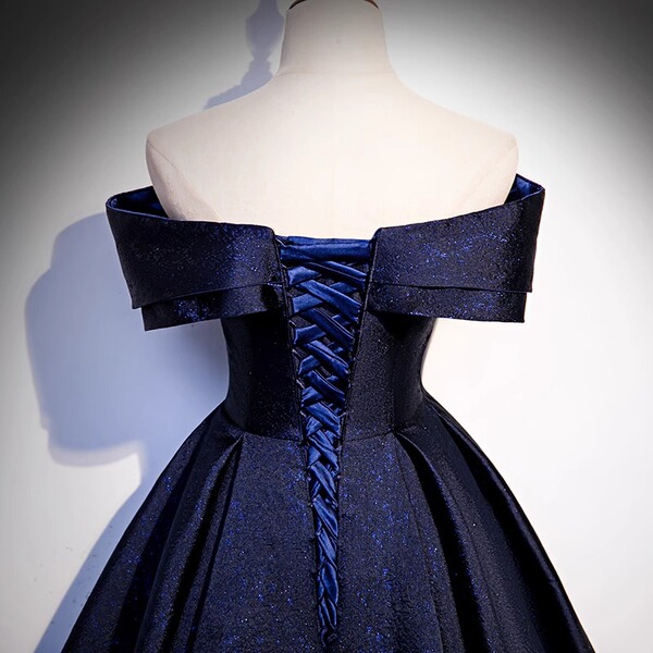 Elite blue evening dress