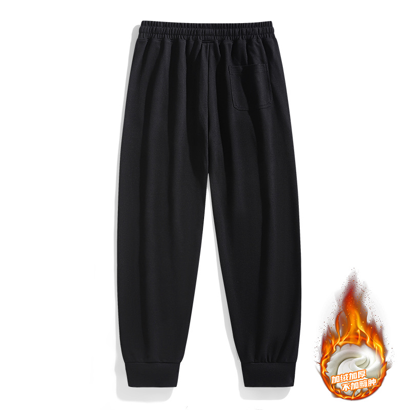 Pantalones informales para hombre, pantalones de invierno a la moda, pantalones de chándal gruesos con forro polar para hombre, pantalones largos informales para hombre, pantalones deportivos, pantalones finos para hombre image 13