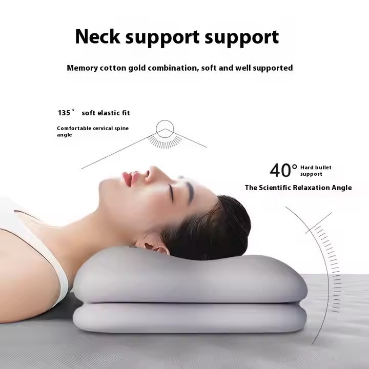 フルスリーピングポジション枕、低反発枕、多機能ゾーンゼロ圧力、深い眠り、横向き寝、大人用ホームピローコアネックピロー|undefined