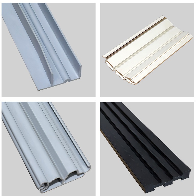 塑胶挤出异型材定制 光面塑胶L型互配护角 白色塑料边框条塑料条