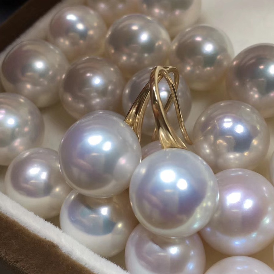 천연 담수 진주 하이힐 귀걸이 귀고리 S  심플 클래식 하이 엔드 완벽한 라운드 하이라이트 오로라