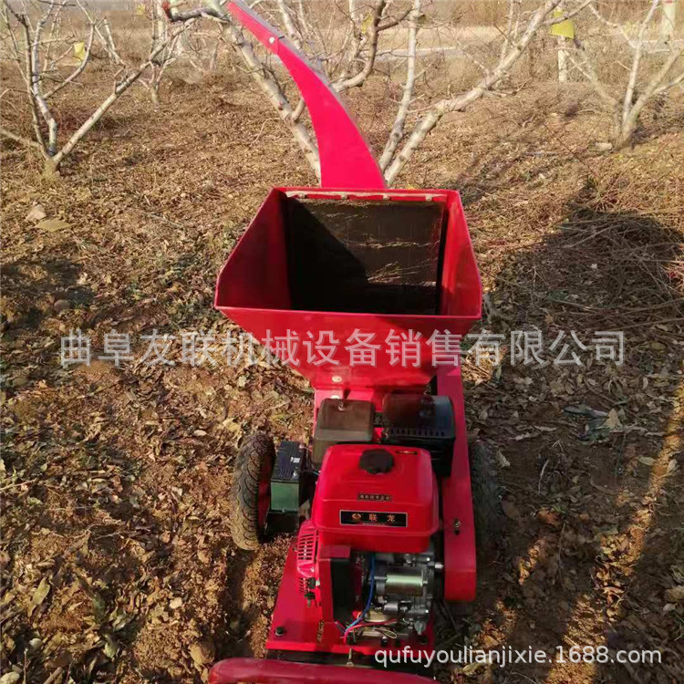 汽油树枝切碎机 柴油木头枝条打碎机 木材树皮破碎机型号90