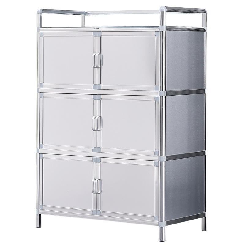 Gabinete de cocina Gabinete de aluminio Gabinete de té Gabinete de cocina Gabinete de balcón Gabinete de almacenamiento Gabinete de comedor moderno y simple