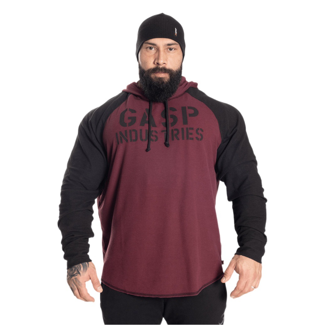 GASP hooded jacket sports leisure fitness training autumn and winter base European and American new muscle loose new sweater