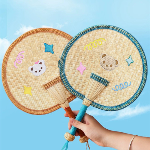 Nalike cute small embroidery stickers cattail fan sack DIY decorative stickers spring cloth stickers self-adhesive star patch stickers