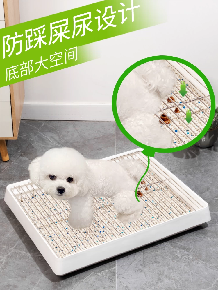 Собачий туалет маленький пёс подмочевой таз из нержавеющей стали для домашних животных